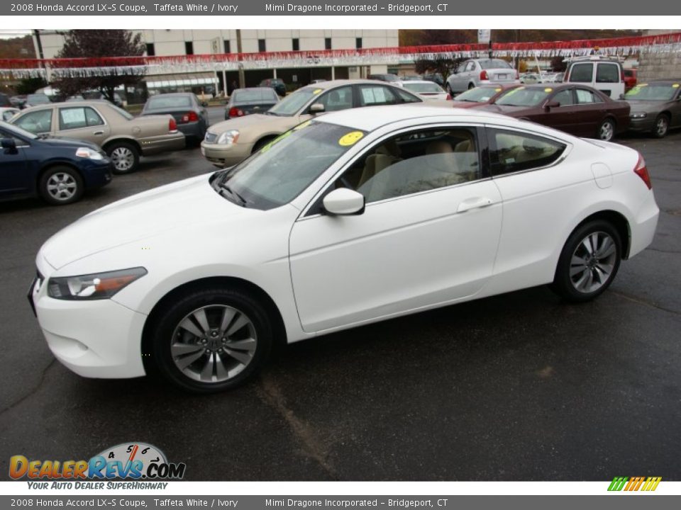 2008 Honda Accord LX-S Coupe Taffeta White / Ivory Photo #1