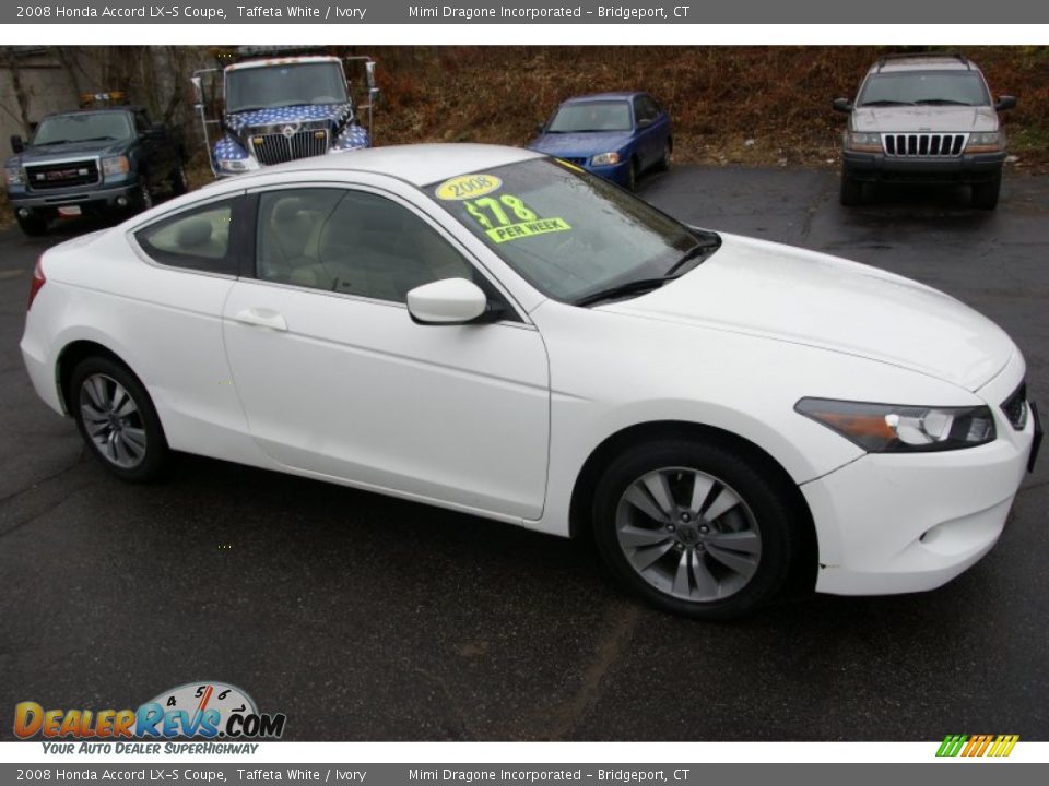 Used 2008 white honda accord coupe #7