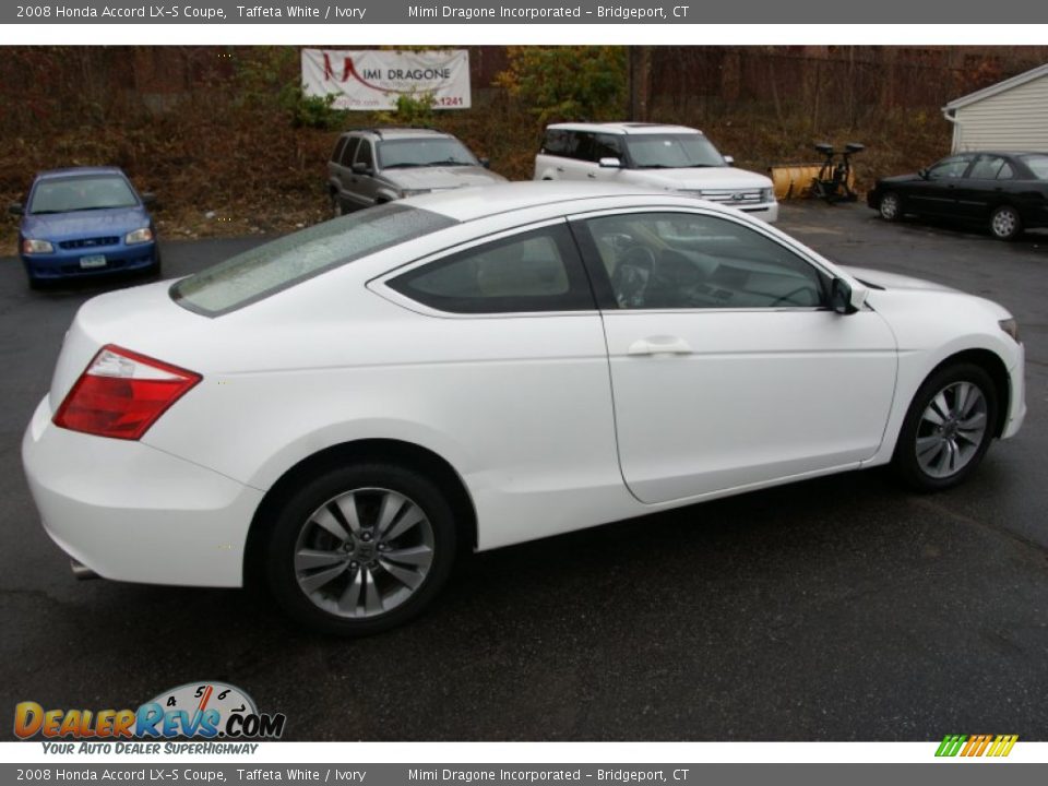 2008 Honda Accord LX-S Coupe Taffeta White / Ivory Photo #4