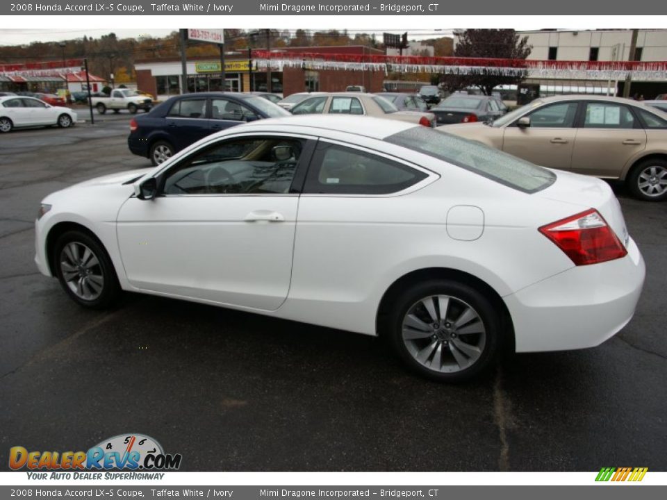 2008 Honda Accord LX-S Coupe Taffeta White / Ivory Photo #6