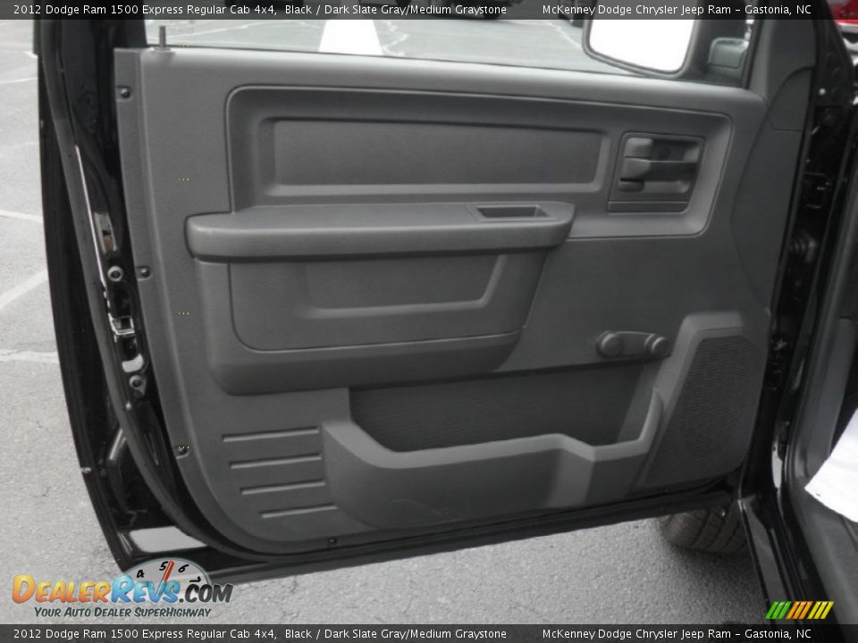 2012 Dodge Ram 1500 Express Regular Cab 4x4 Black / Dark Slate Gray/Medium Graystone Photo #9