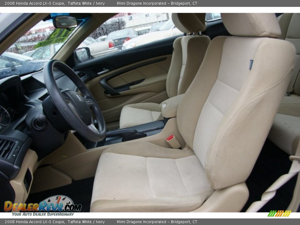 2008 Honda Accord LX-S Coupe Taffeta White / Ivory Photo #8