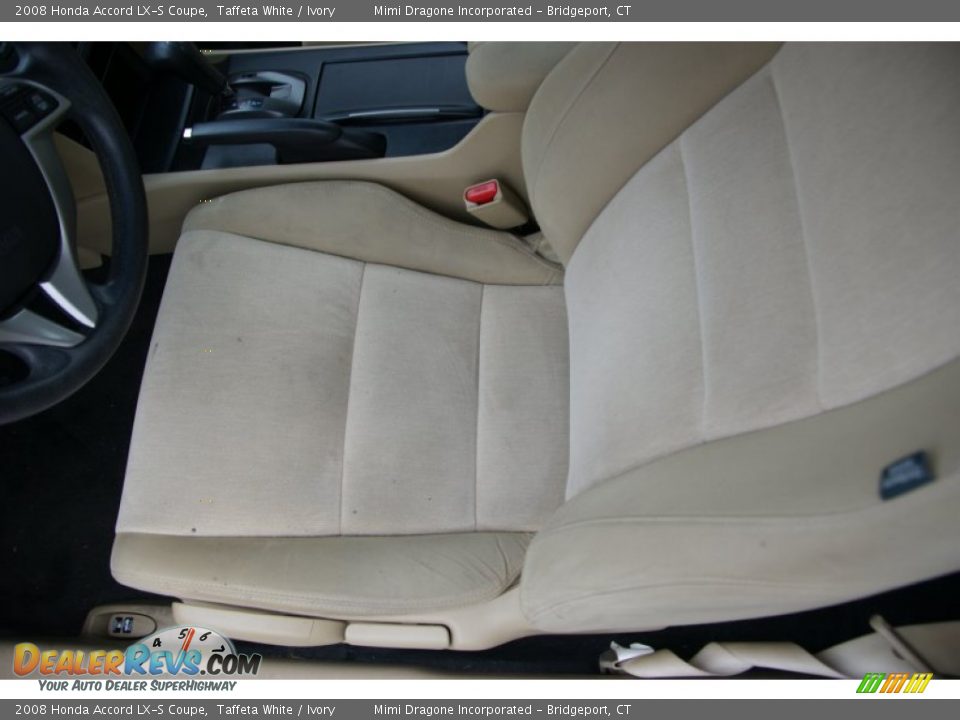 2008 Honda Accord LX-S Coupe Taffeta White / Ivory Photo #9
