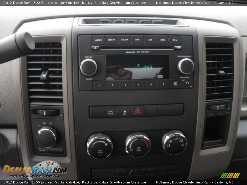 2012 Dodge Ram 1500 Express Regular Cab 4x4 Black / Dark Slate Gray/Medium Graystone Photo #11