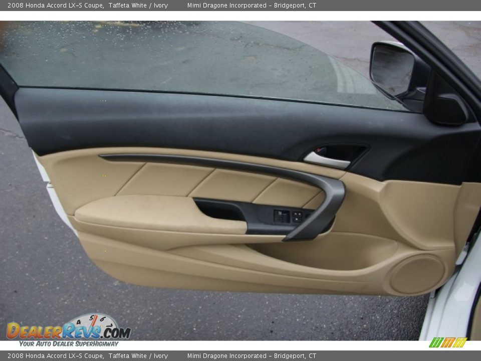 2008 Honda Accord LX-S Coupe Taffeta White / Ivory Photo #10