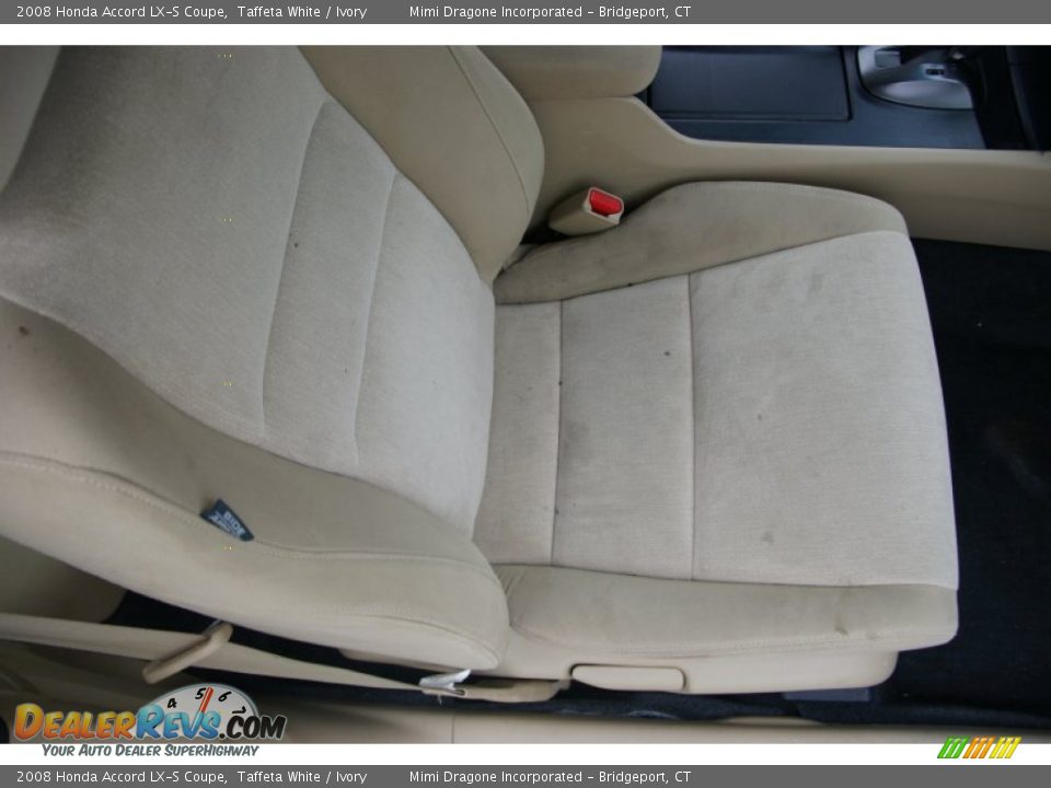 2008 Honda Accord LX-S Coupe Taffeta White / Ivory Photo #12