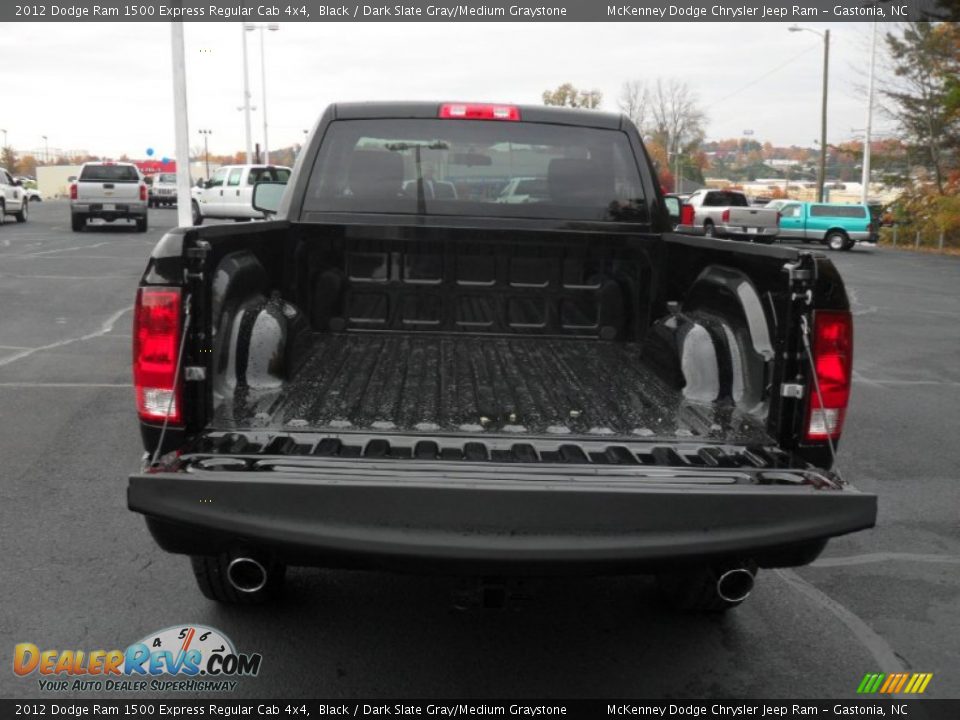 2012 Dodge Ram 1500 Express Regular Cab 4x4 Black / Dark Slate Gray/Medium Graystone Photo #14