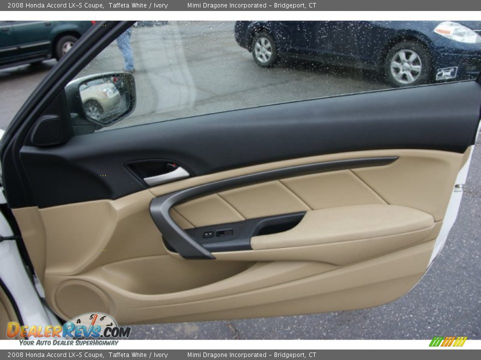 2008 Honda Accord LX-S Coupe Taffeta White / Ivory Photo #13