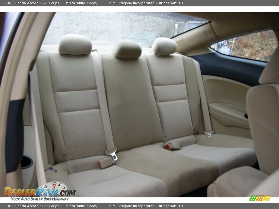 2008 Honda Accord LX-S Coupe Taffeta White / Ivory Photo #14