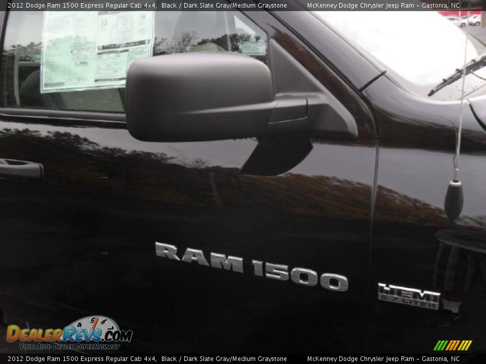 2012 Dodge Ram 1500 Express Regular Cab 4x4 Black / Dark Slate Gray/Medium Graystone Photo #19