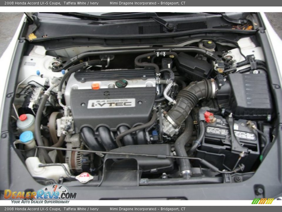 2008 Honda Accord LX-S Coupe Taffeta White / Ivory Photo #18