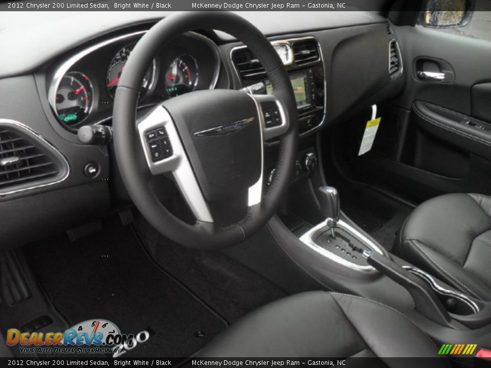 Black Interior - 2012 Chrysler 200 Limited Sedan Photo #25