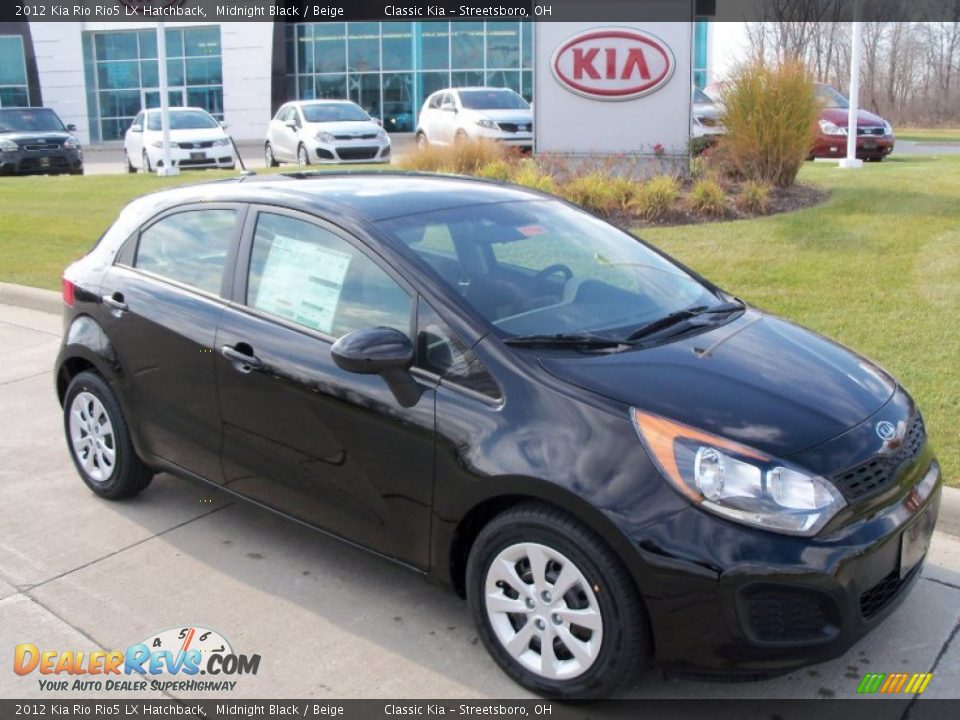 Midnight Black 2012 Kia Rio Rio5 LX Hatchback Photo #1