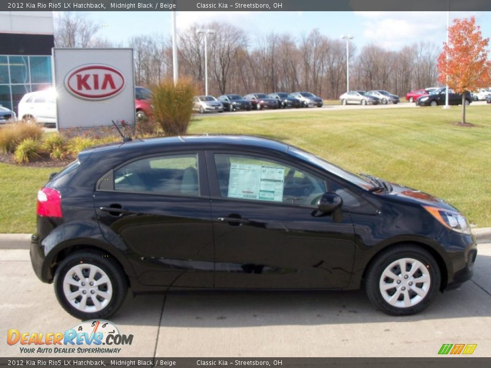 Midnight Black 2012 Kia Rio Rio5 LX Hatchback Photo #3