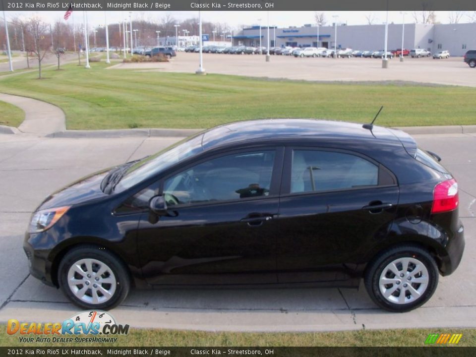 2012 Kia Rio Rio5 LX Hatchback Midnight Black / Beige Photo #6