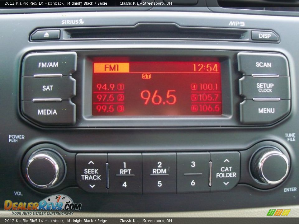 Audio System of 2012 Kia Rio Rio5 LX Hatchback Photo #13