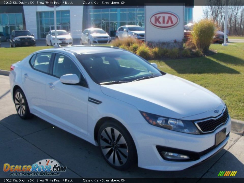 2012 Kia Optima SX Snow White Pearl / Black Photo #1