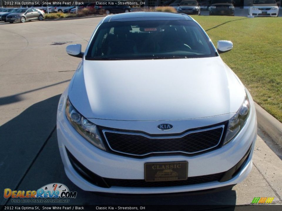 2012 Kia Optima SX Snow White Pearl / Black Photo #2