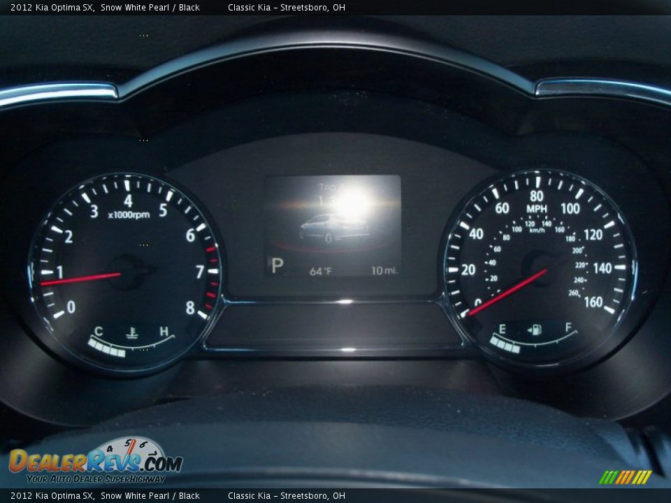 2012 Kia Optima SX Gauges Photo #10