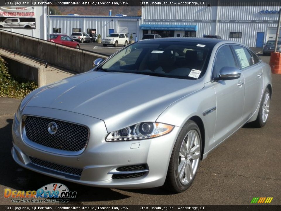 Rhodium Silver Metallic 2012 Jaguar XJ XJL Portfolio Photo #2