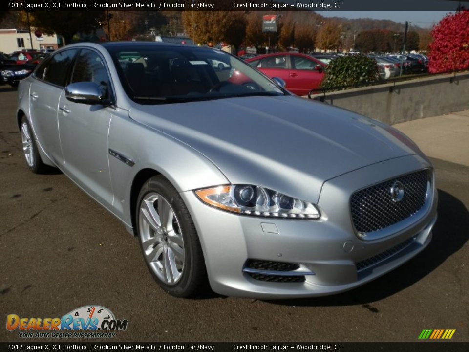 Rhodium Silver Metallic 2012 Jaguar XJ XJL Portfolio Photo #4
