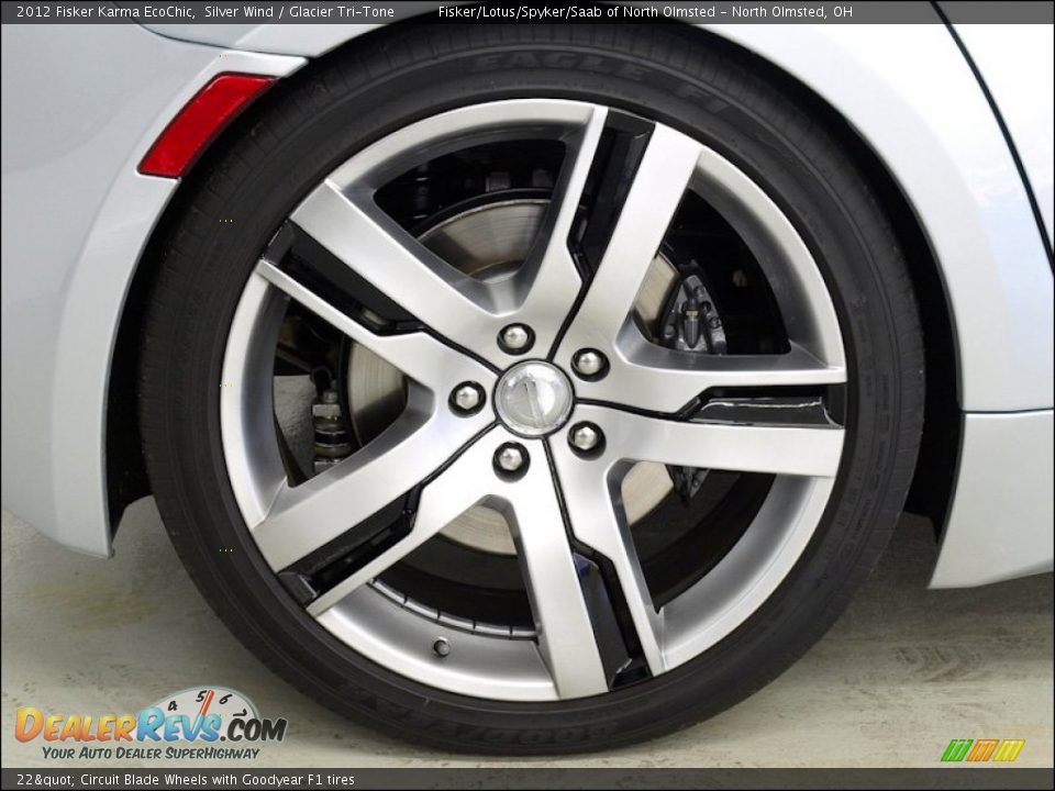 22" Circuit Blade Wheels with Goodyear F1 tires - 2012 Fisker Karma