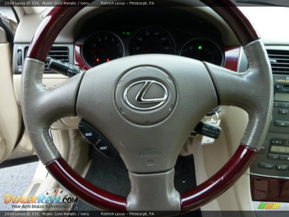 2004 Lexus ES 330 Mystic Gold Metallic / Ivory Photo #17
