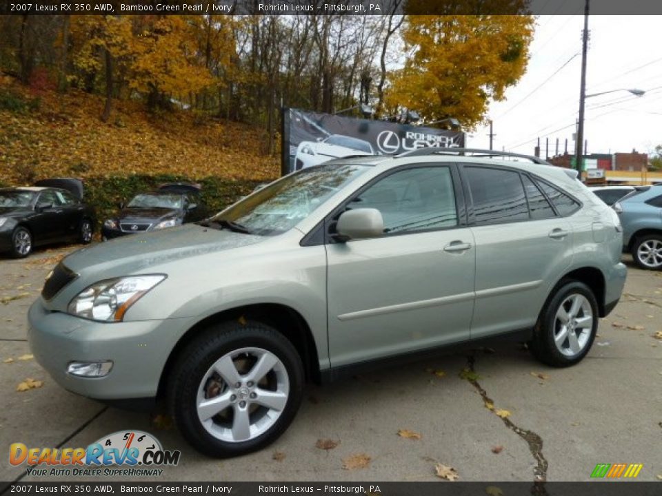 2007 Lexus RX 350 AWD Bamboo Green Pearl / Ivory Photo #1