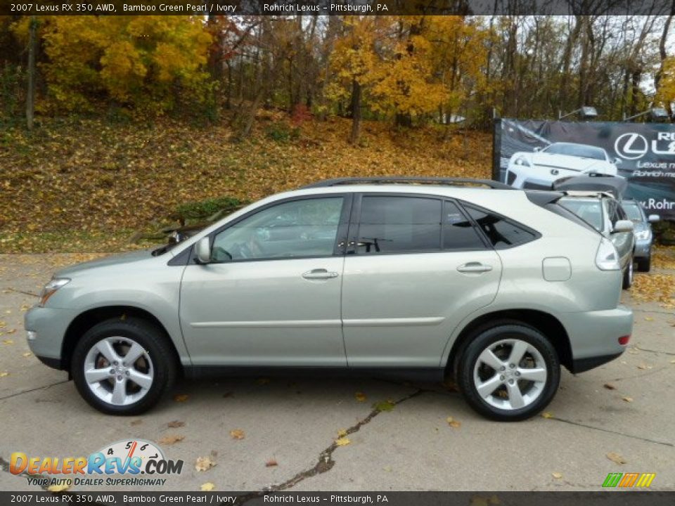 2007 Lexus RX 350 AWD Bamboo Green Pearl / Ivory Photo #2