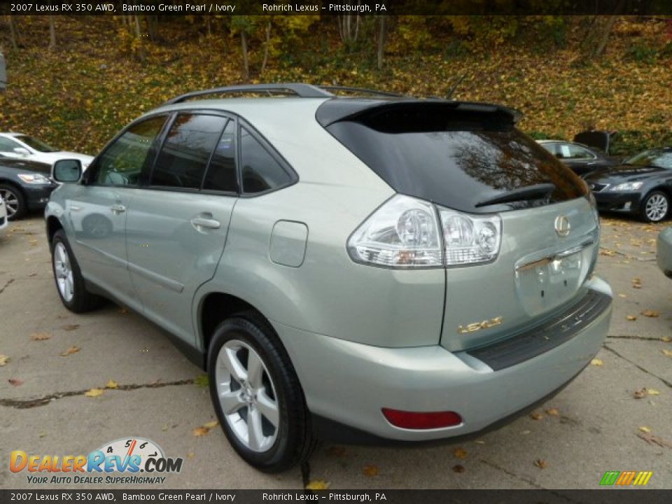 2007 Lexus RX 350 AWD Bamboo Green Pearl / Ivory Photo #3