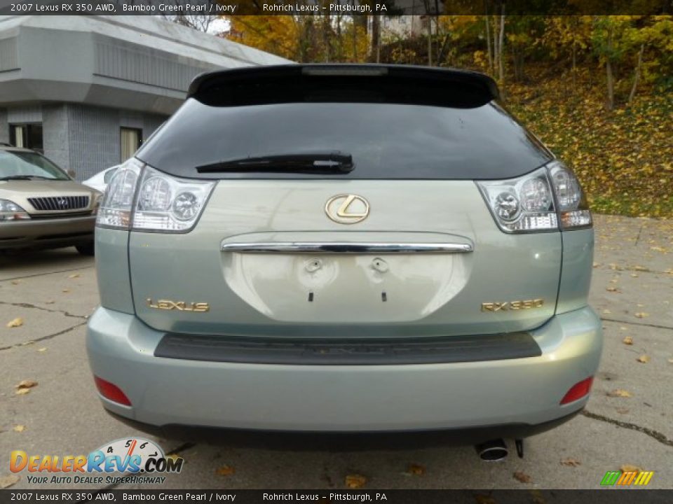 2007 Lexus RX 350 AWD Bamboo Green Pearl / Ivory Photo #4