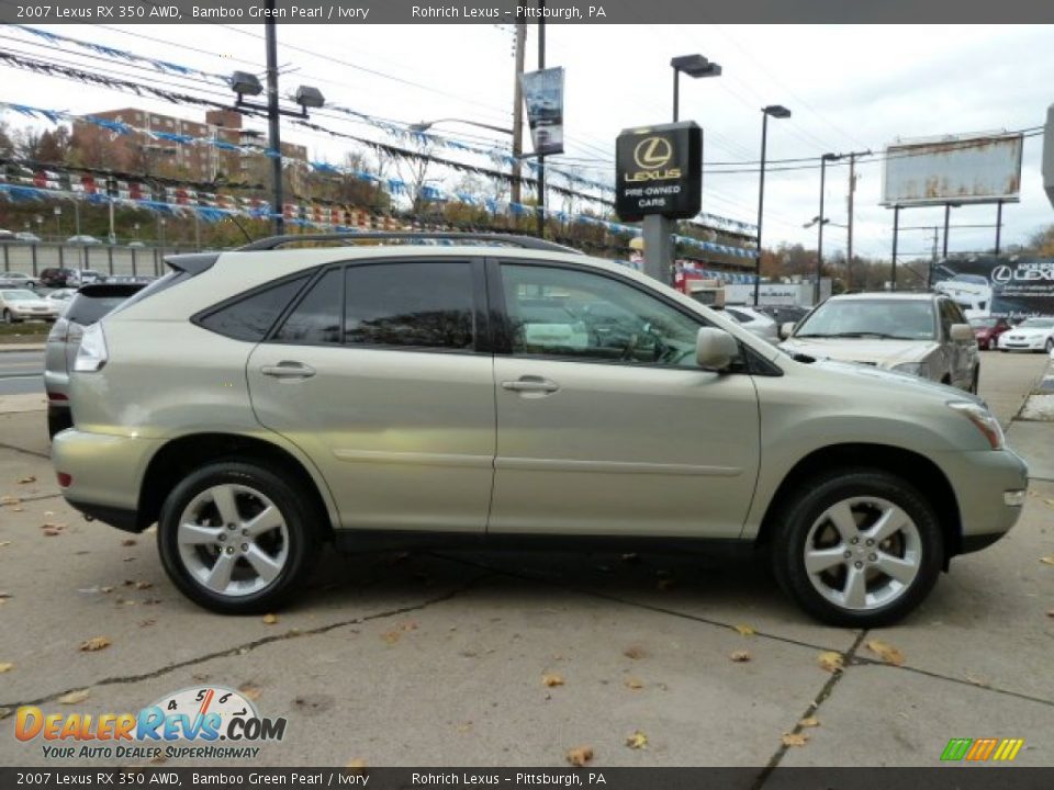 2007 Lexus RX 350 AWD Bamboo Green Pearl / Ivory Photo #6