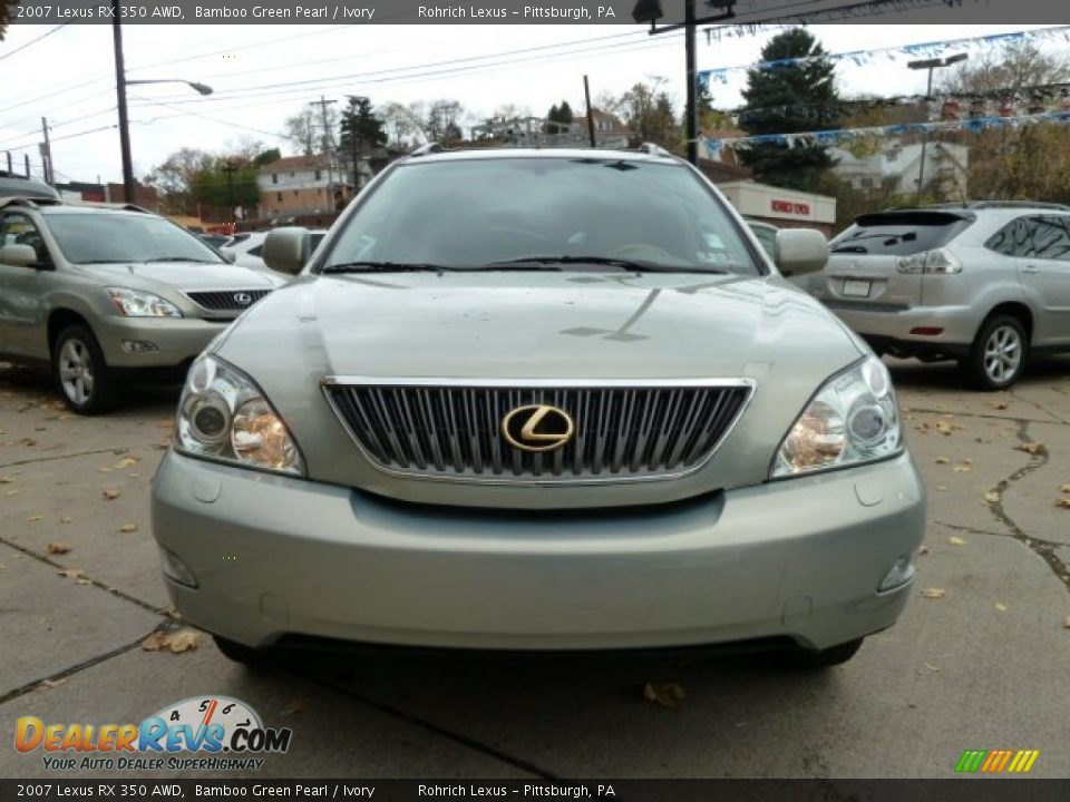 2007 Lexus RX 350 AWD Bamboo Green Pearl / Ivory Photo #8