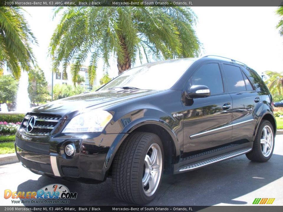 2008 Mercedes-Benz ML 63 AMG 4Matic Black / Black Photo #2