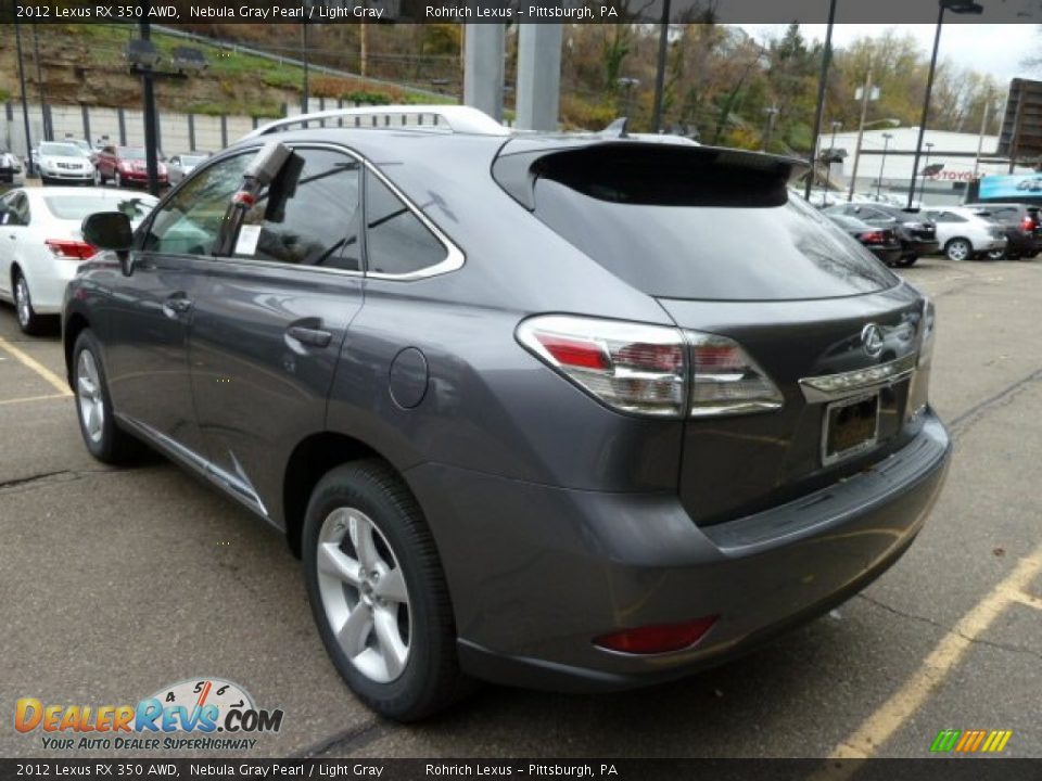 2012 Lexus RX 350 AWD Nebula Gray Pearl / Light Gray Photo #2