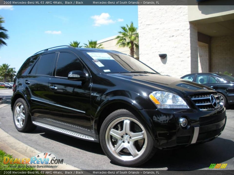 2008 Mercedes-Benz ML 63 AMG 4Matic Black / Black Photo #4