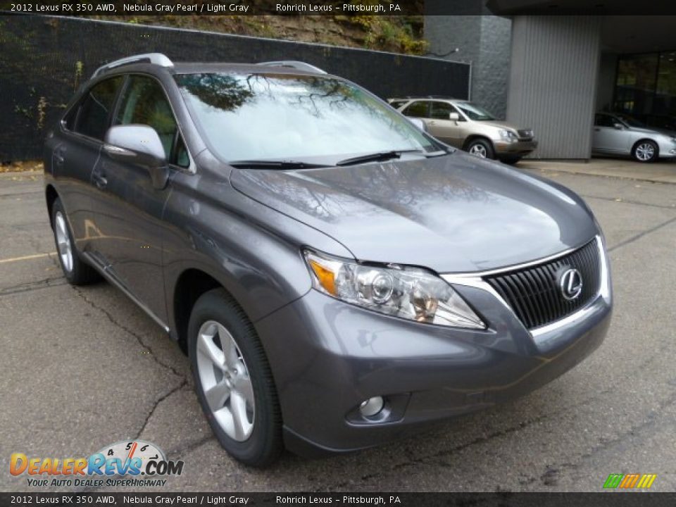 2012 Lexus RX 350 AWD Nebula Gray Pearl / Light Gray Photo #6