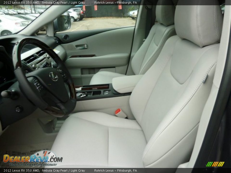 2012 Lexus RX 350 AWD Nebula Gray Pearl / Light Gray Photo #10