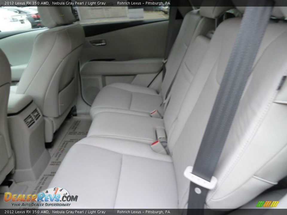 2012 Lexus RX 350 AWD Nebula Gray Pearl / Light Gray Photo #11