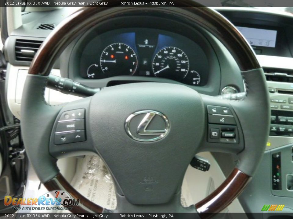 2012 Lexus RX 350 AWD Nebula Gray Pearl / Light Gray Photo #17