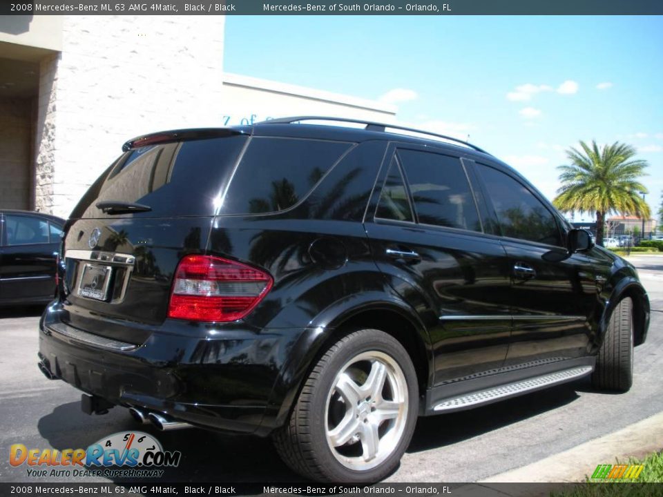 2008 Mercedes-Benz ML 63 AMG 4Matic Black / Black Photo #6