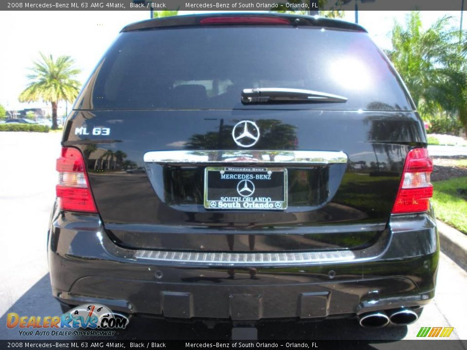 2008 Mercedes-Benz ML 63 AMG 4Matic Black / Black Photo #7