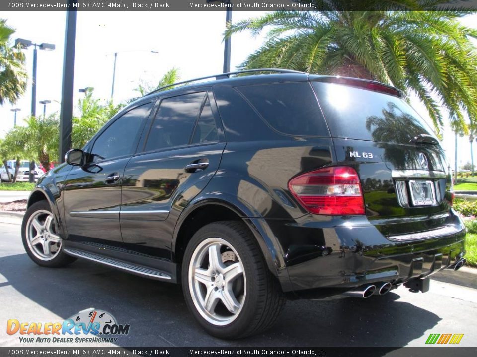 2008 Mercedes-Benz ML 63 AMG 4Matic Black / Black Photo #8