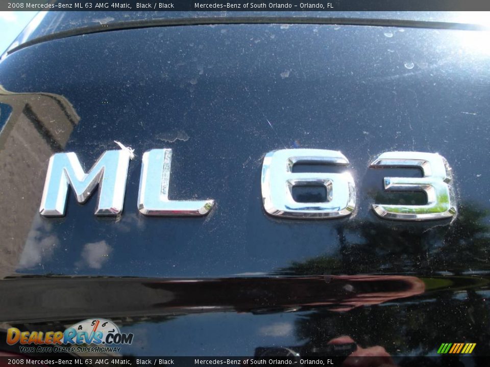 2008 Mercedes-Benz ML 63 AMG 4Matic Black / Black Photo #9