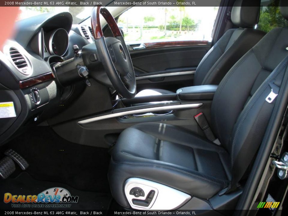 2008 Mercedes-Benz ML 63 AMG 4Matic Black / Black Photo #12