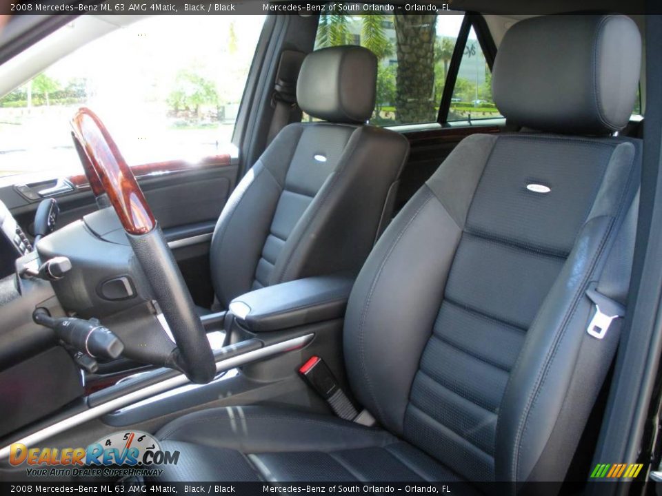 2008 Mercedes-Benz ML 63 AMG 4Matic Black / Black Photo #13