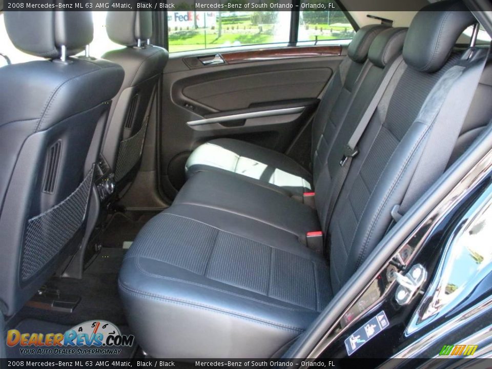 2008 Mercedes-Benz ML 63 AMG 4Matic Black / Black Photo #14