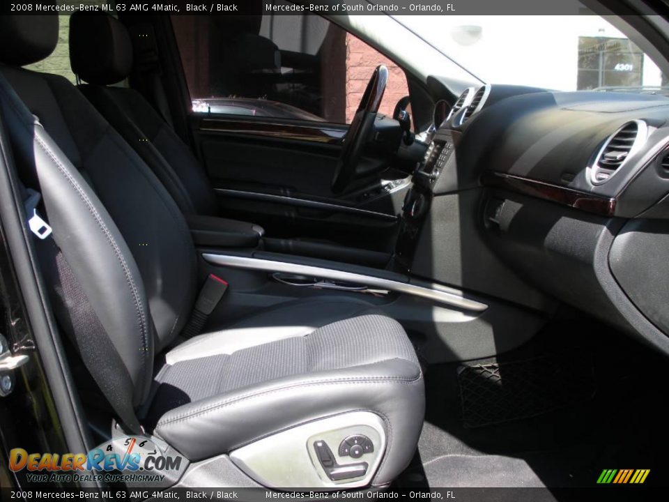 2008 Mercedes-Benz ML 63 AMG 4Matic Black / Black Photo #16