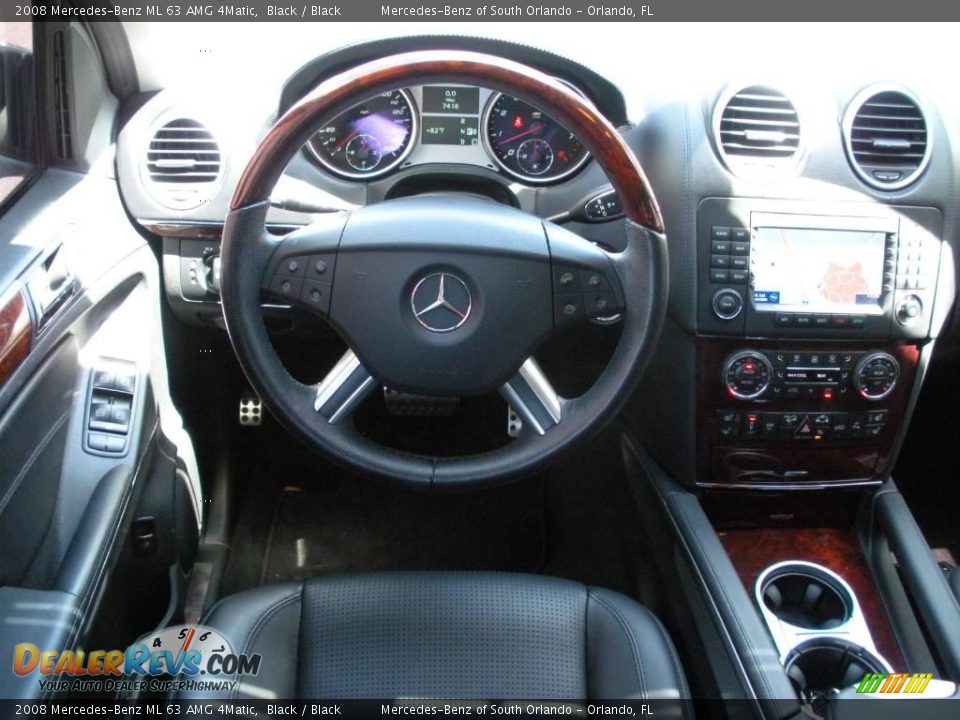 2008 Mercedes-Benz ML 63 AMG 4Matic Black / Black Photo #19