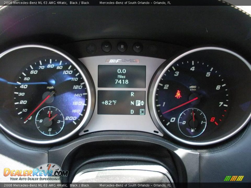 2008 Mercedes-Benz ML 63 AMG 4Matic Black / Black Photo #20
